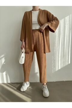 Kadın Kimono Pantolon Örme Takımı