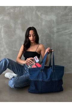 Kadın Askılı Denim Çanta