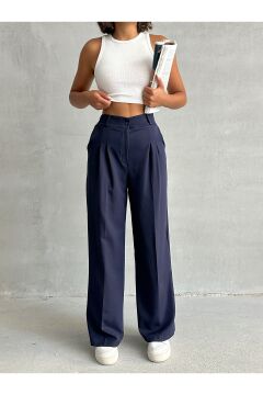 Kadın Oversize Pensli Palazzo Pantolon
