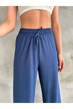 Kadın Beli Lastikli Palazzo Pantolon